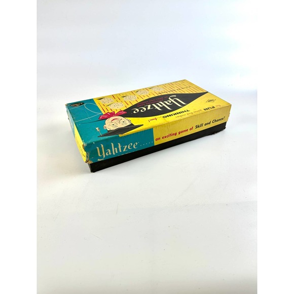 Vintage Yahtzee Game E.S. Lowe Company In Box All Pieces Included - Picture 8 of 14